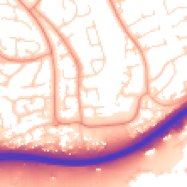 Daytime road noise heatmap for NN3 9AT