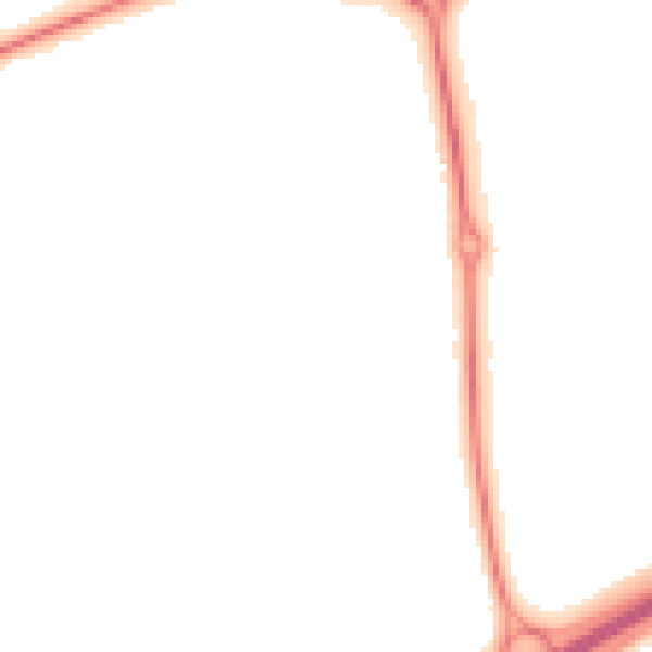 Night-time road noise heatmap for NN3 9DR