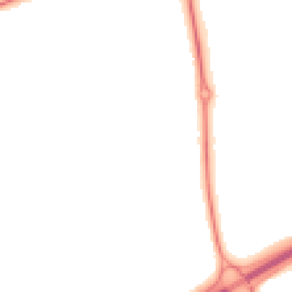 Night-time road noise heatmap for NN3 9HB