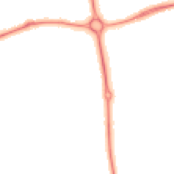 Night-time road noise heatmap for NN3 9HD