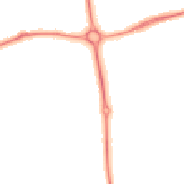 Night-time road noise heatmap for NN3 9HF