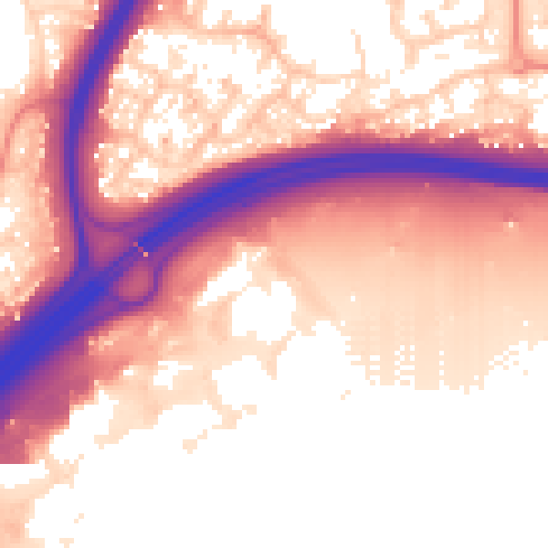 Daytime road noise heatmap for NN3 9HG
