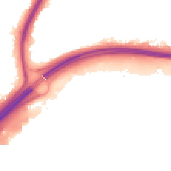 Night-time road noise heatmap for NN3 9HG