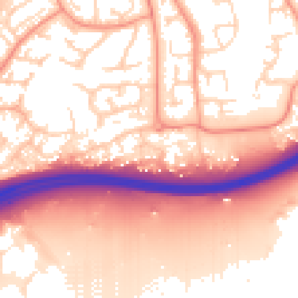 Daytime road noise heatmap for NN3 9HP