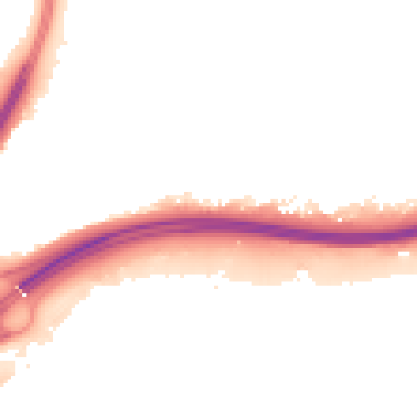 Night-time road noise heatmap for NN3 9HQ