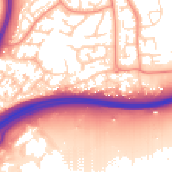 Daytime road noise heatmap for NN3 9HR
