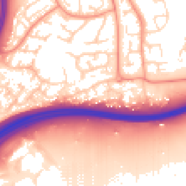 Daytime road noise heatmap for NN3 9HS