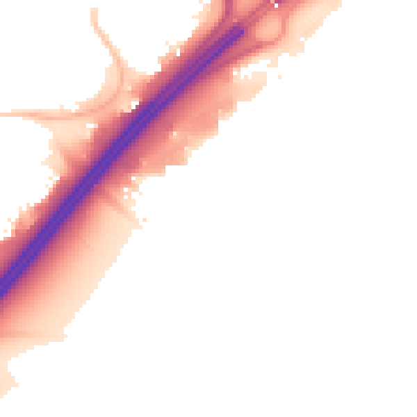 Night-time road noise heatmap for NN3 9HT