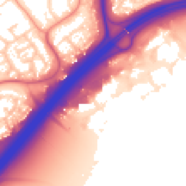 Daytime road noise heatmap for NN3 9HU