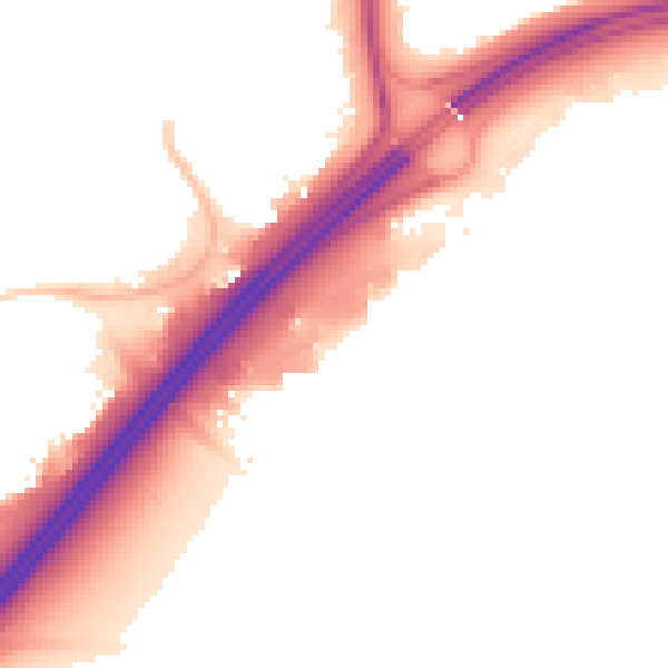 Night-time road noise heatmap for NN3 9HU