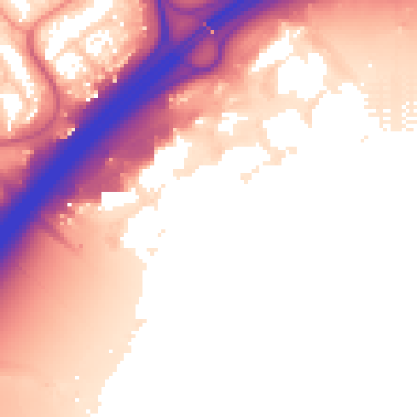 Daytime road noise heatmap for NN3 9HW