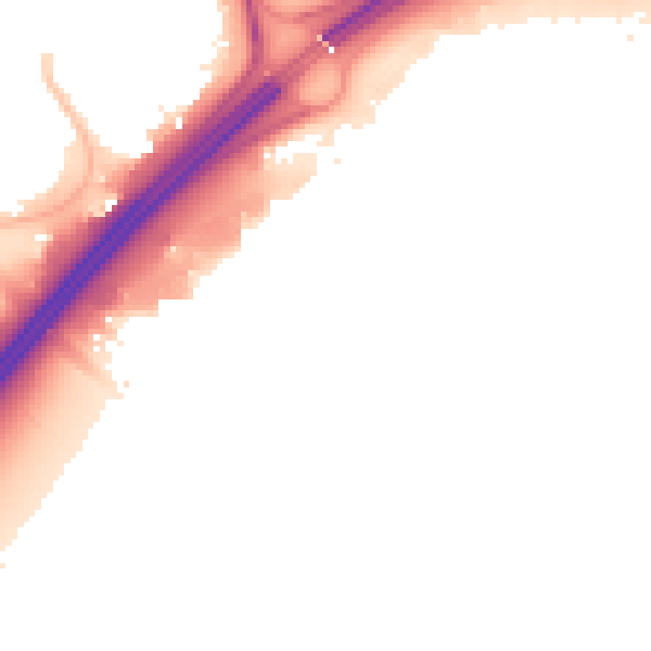 Night-time road noise heatmap for NN3 9HW