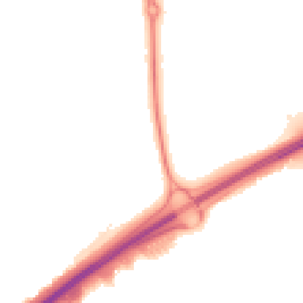 Night-time road noise heatmap for NN3 9JP