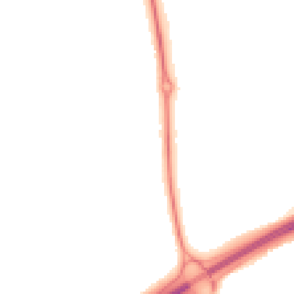 Night-time road noise heatmap for NN3 9NT
