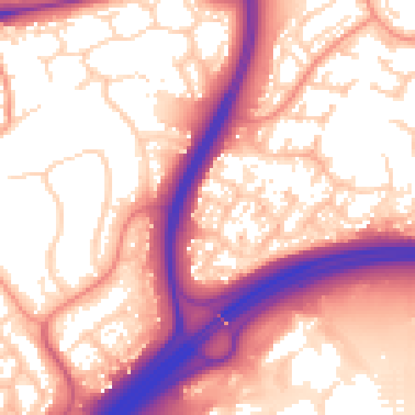 Daytime road noise heatmap for NN3 9UG