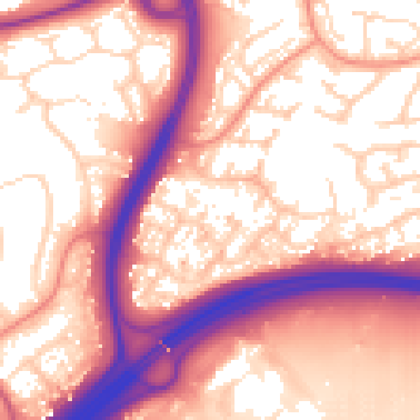 Daytime road noise heatmap for NN3 9UL
