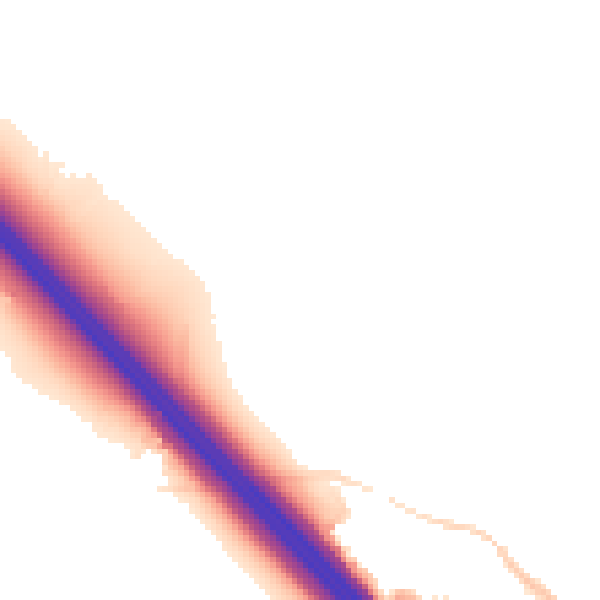 Night-time road noise heatmap for NN4 0AD