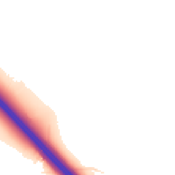 Night-time road noise heatmap for NN4 0AH