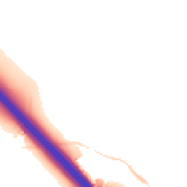 Night-time road noise heatmap for NN4 0AJ