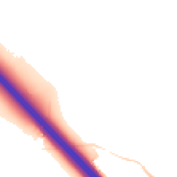 Night-time road noise heatmap for NN4 0AQ