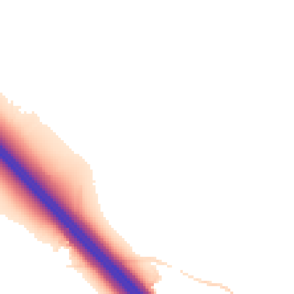 Night-time road noise heatmap for NN4 0AR