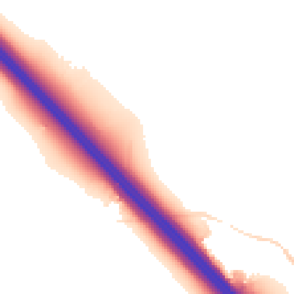 Night-time road noise heatmap for NN4 0AW