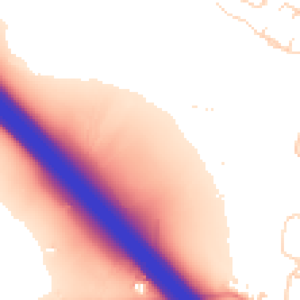 Daytime road noise heatmap for NN4 0BE