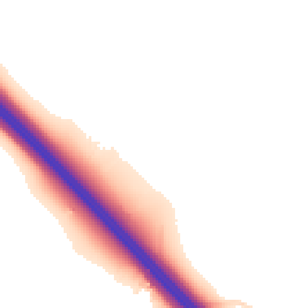 Night-time road noise heatmap for NN4 0BE