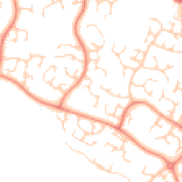 Daytime road noise heatmap for NN4 0BJ