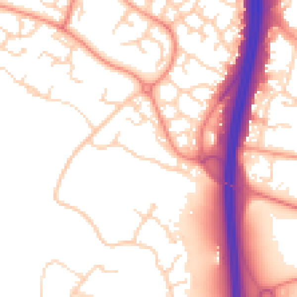 Daytime road noise heatmap for NN4 0BL