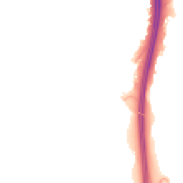 Night-time road noise heatmap for NN4 0BL
