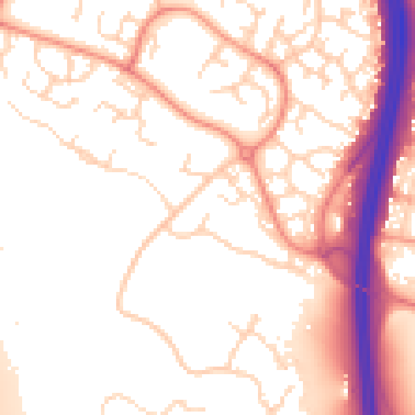 Daytime road noise heatmap for NN4 0BP