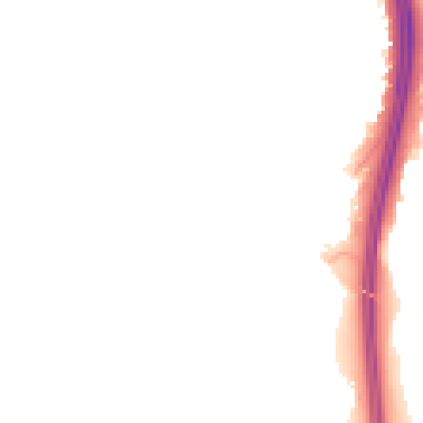 Night-time road noise heatmap for NN4 0BP