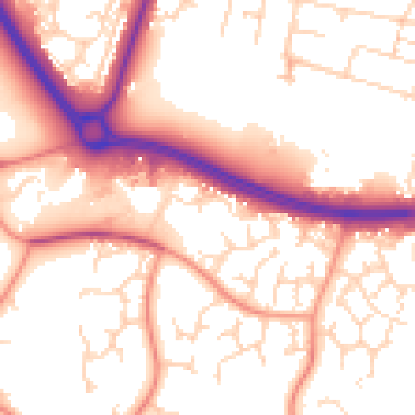 Daytime road noise heatmap for NN4 0DB
