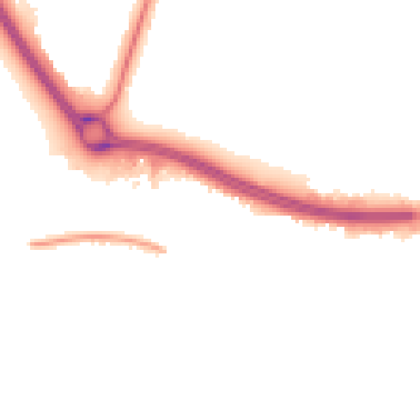 Night-time road noise heatmap for NN4 0DB