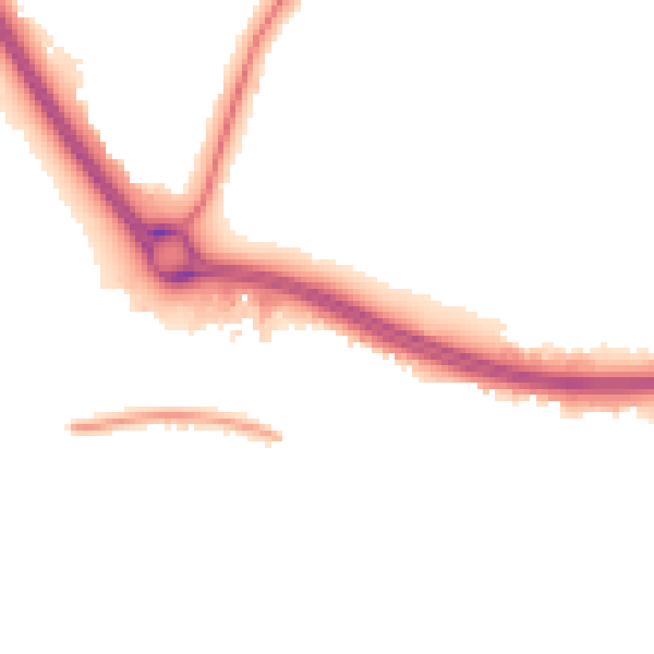 Night-time road noise heatmap for NN4 0DD
