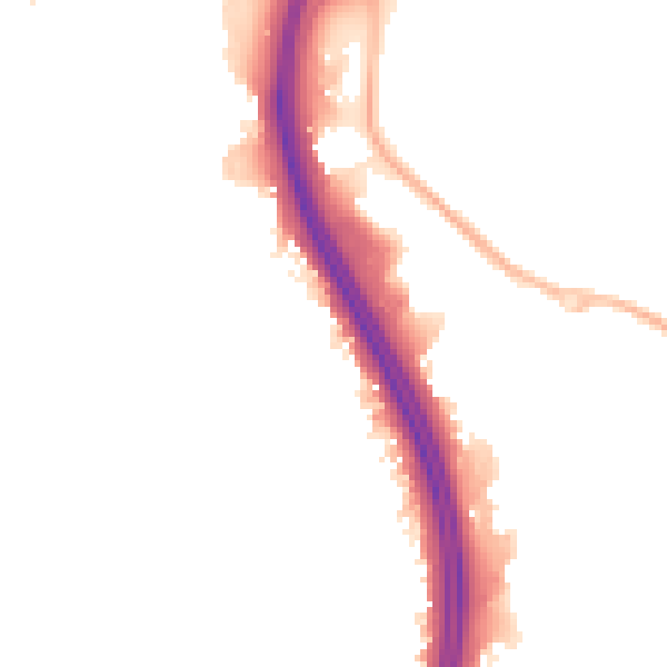 Night-time road noise heatmap for NN4 0DE