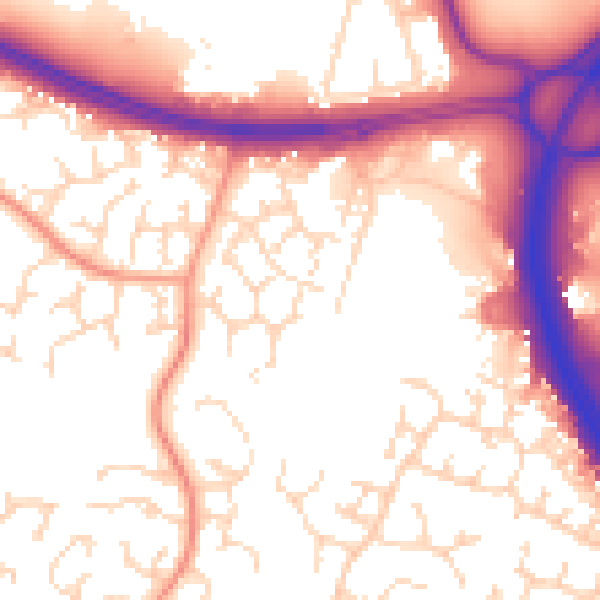Daytime road noise heatmap for NN4 0FL