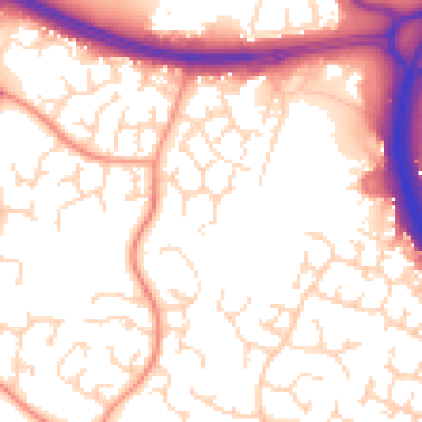 Daytime road noise heatmap for NN4 0FQ