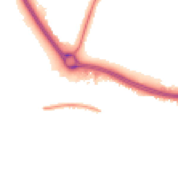 Night-time road noise heatmap for NN4 0JF