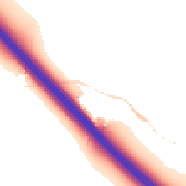 Night-time road noise heatmap for NN4 0ND