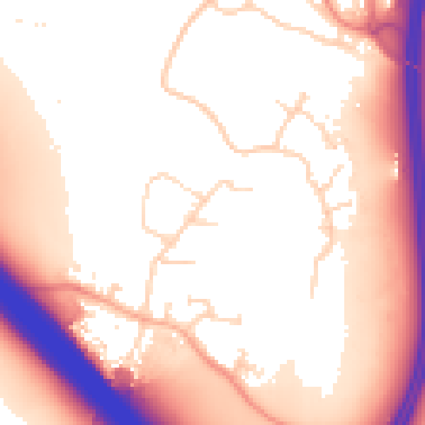 Daytime road noise heatmap for NN4 0NH
