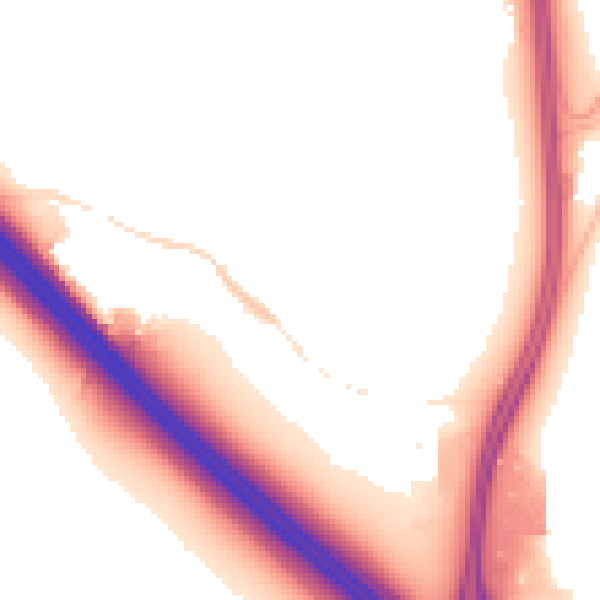 Night-time road noise heatmap for NN4 0NL