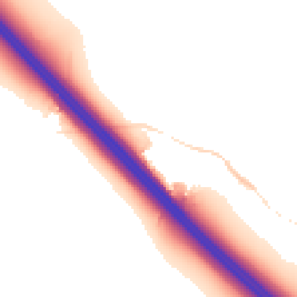 Night-time road noise heatmap for NN4 0NN