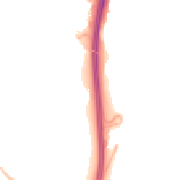 Night-time road noise heatmap for NN4 0NP