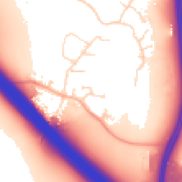 Daytime road noise heatmap for NN4 0NR