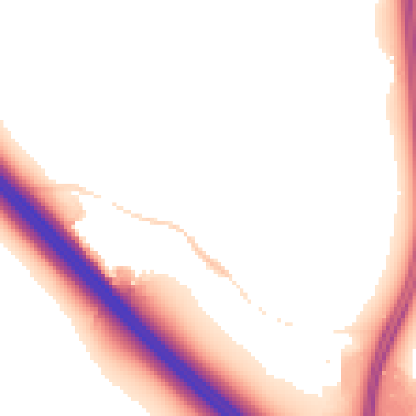 Night-time road noise heatmap for NN4 0NR
