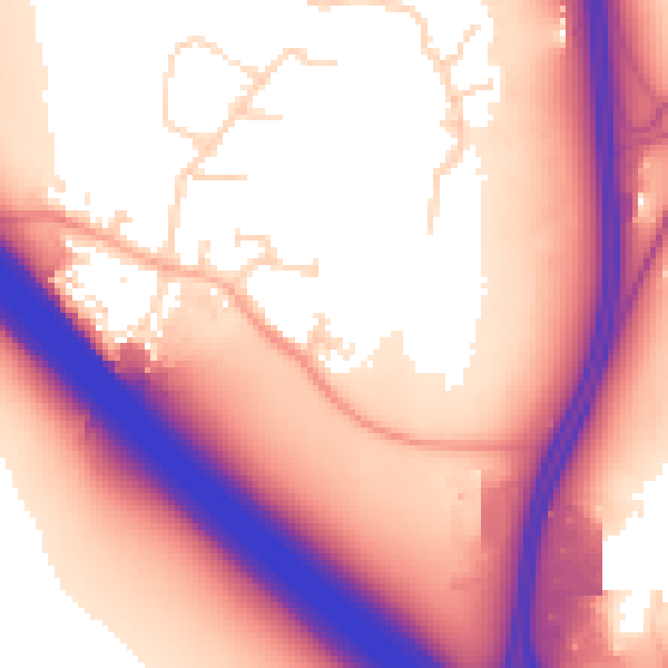 Daytime road noise heatmap for NN4 0NS