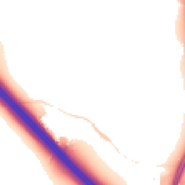 Night-time road noise heatmap for NN4 0NT