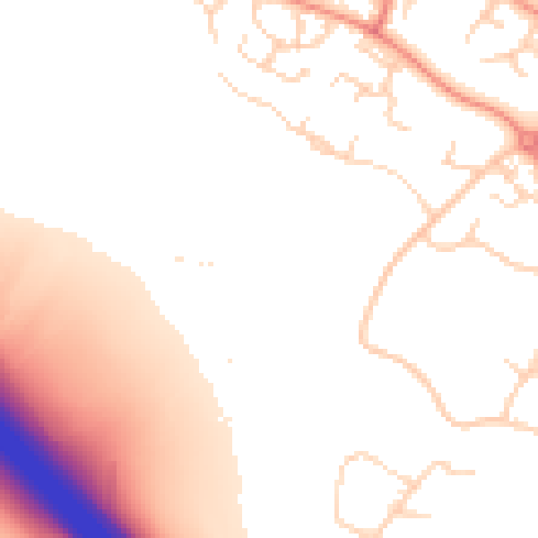 Daytime road noise heatmap for NN4 0PA